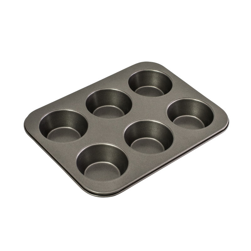 Bakemaster Large Muffin Pan 6 Cup