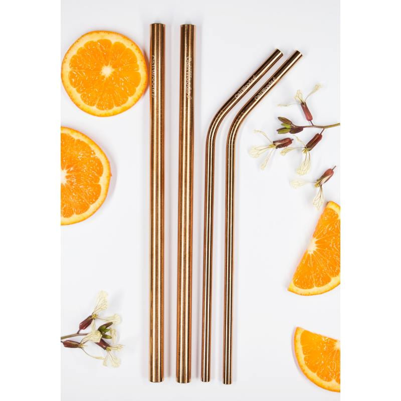 Caliwoods Rose Gold Mixed Pack Straws