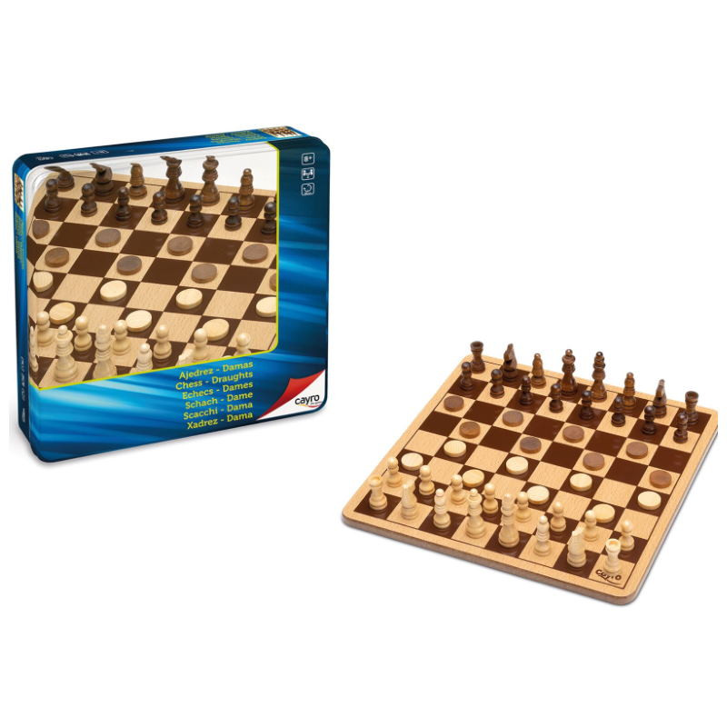 Chess & Draughts Metal Box
