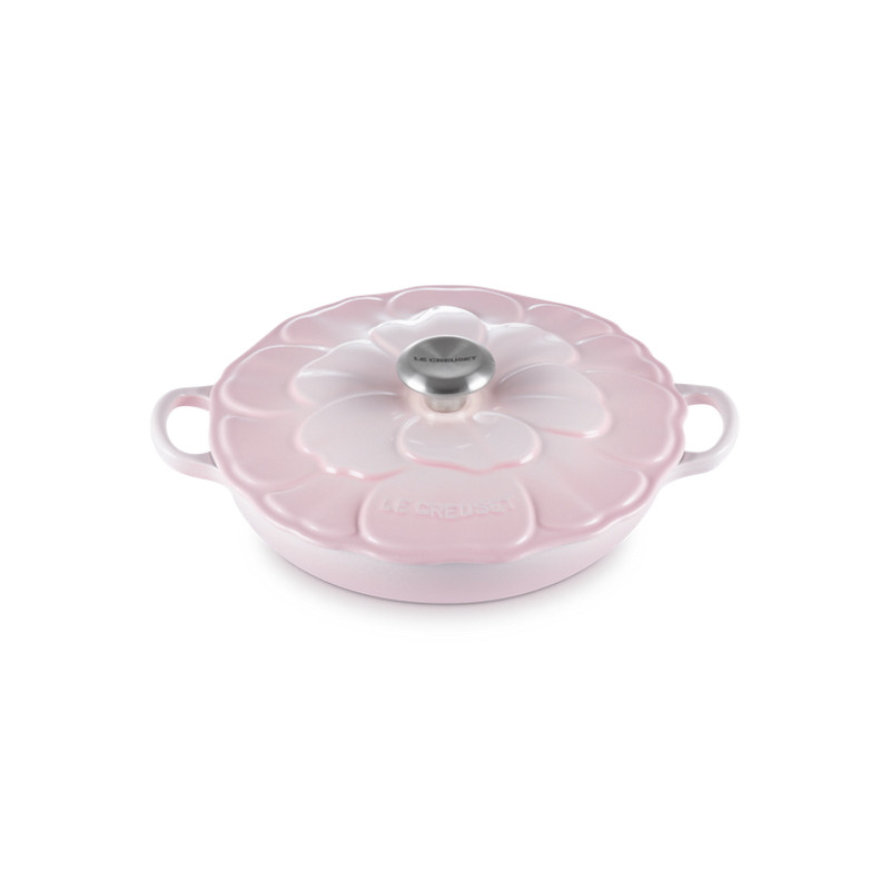 Le Creuset Petal Shallow Casserole Dish Shell Pink