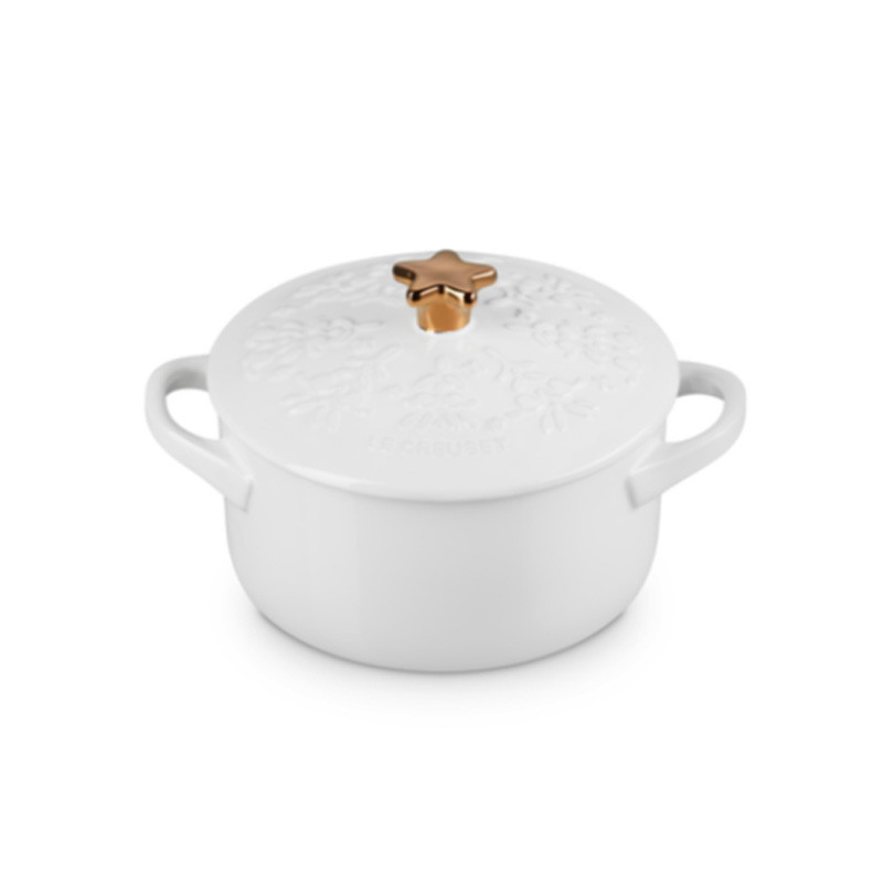 Le Creuset Mini Cocotte 14cm Star Kb Wh