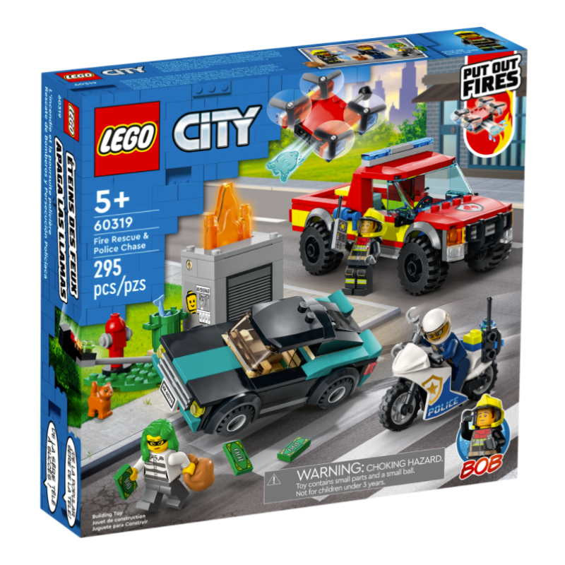 Lego Fire Rescue & Police Chase