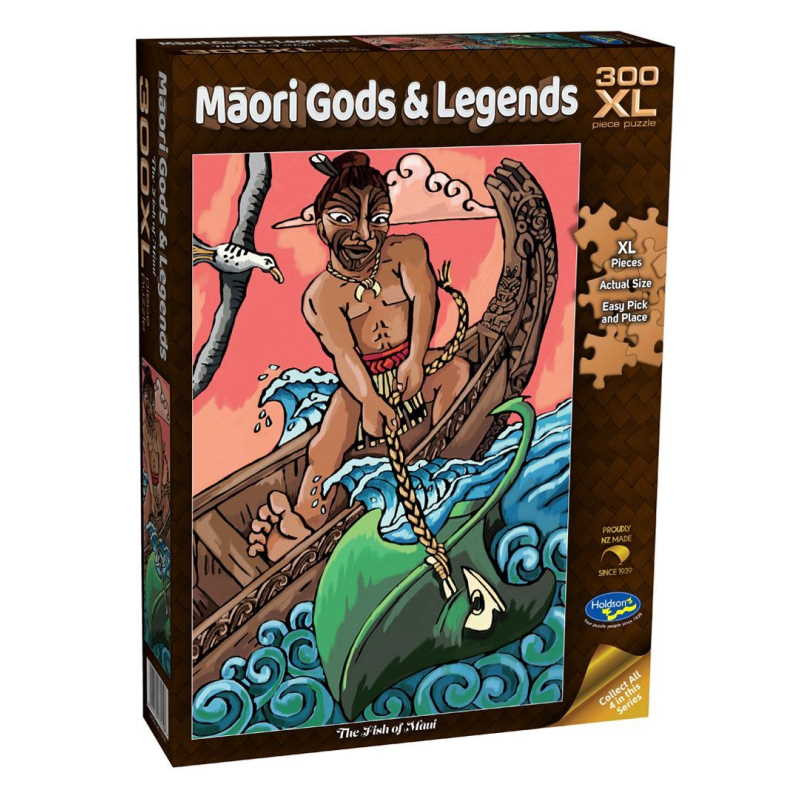 Maori Gods & Legends Puzzle - The Fish Of Maui