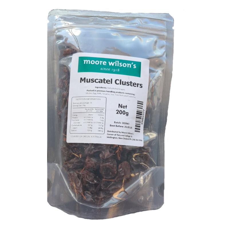 Moore Wilson's Muscatel Clusters 200g