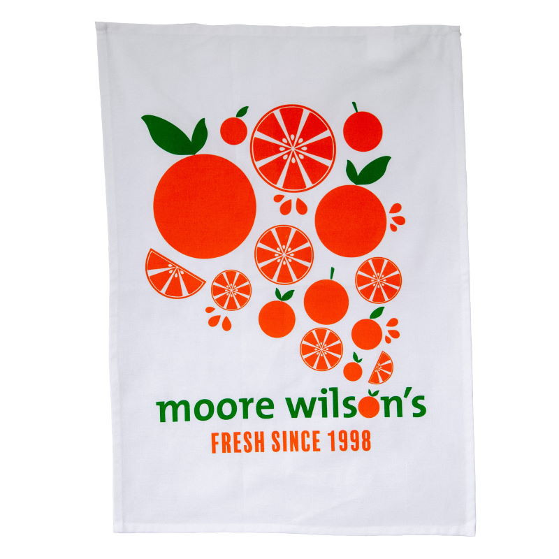 Moore Wilson's Orange Cotton Tea Towel