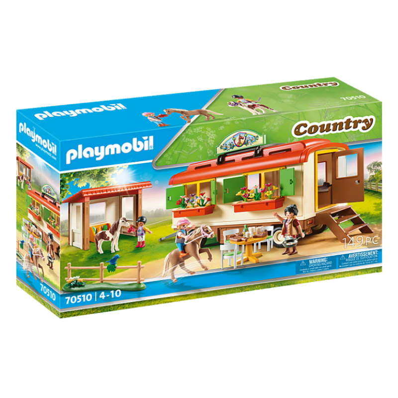 Playmobil Pony Shelter with Mobil Home
