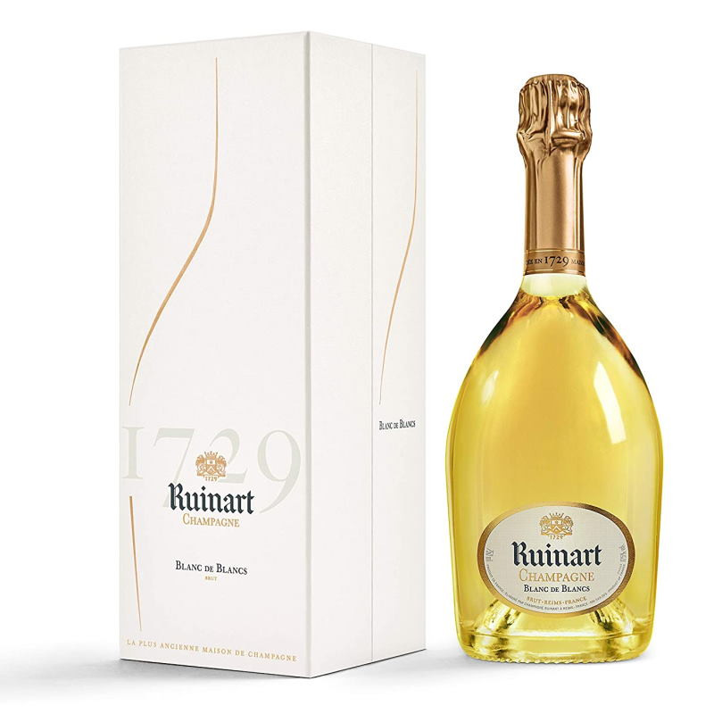 Blanc de blancs шампанское брют. Шампанское Ruinart Blanc de blancs. Рюинар Блан де Блан брют 0.75. Ruinart шампанское Champagne Brut. Шампанское 1729 Ruinart.