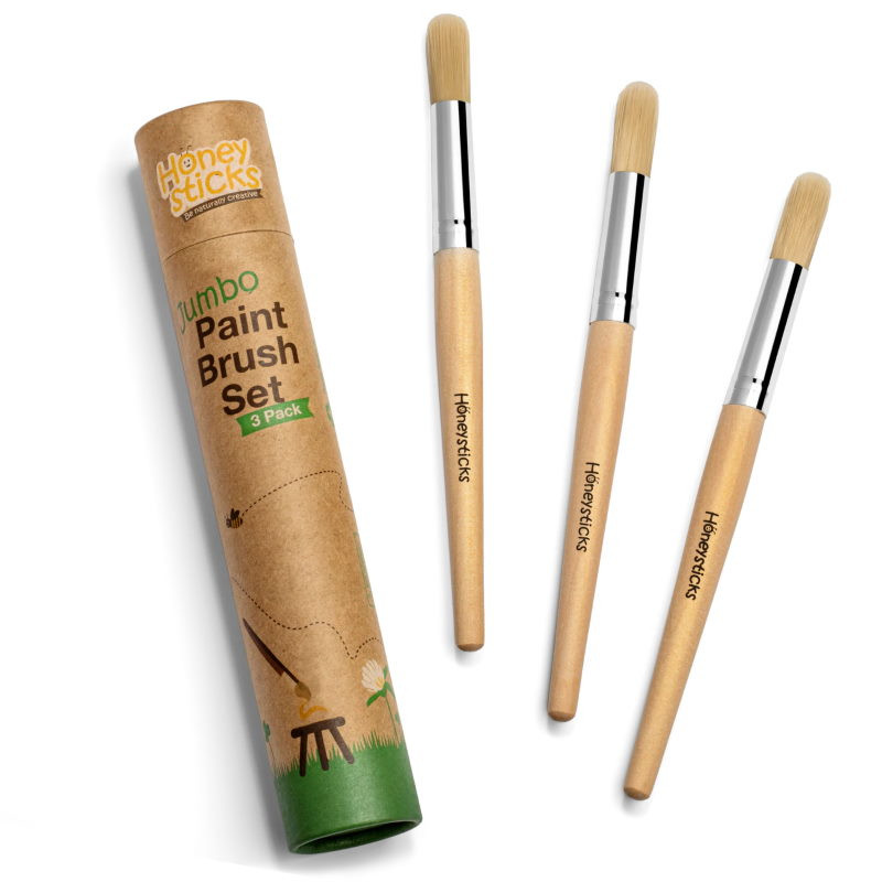 Honey Sticks Jumbo Paint Brush Set - Moore Wilson's