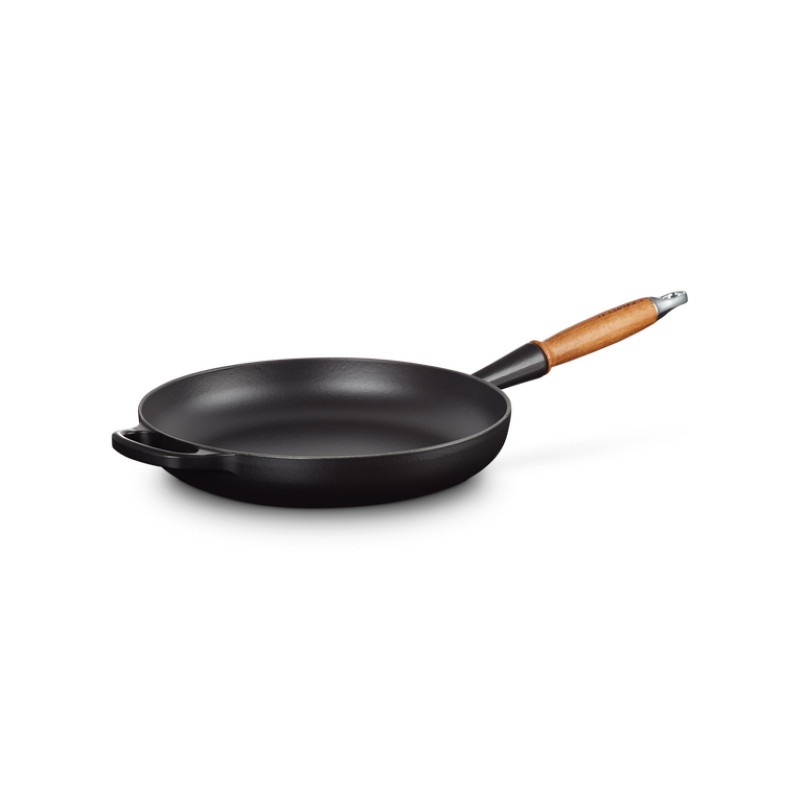 Le Creuset Frying Pan With Wooden Handle 28cm Shop online for delivery New - Moore Wilson's