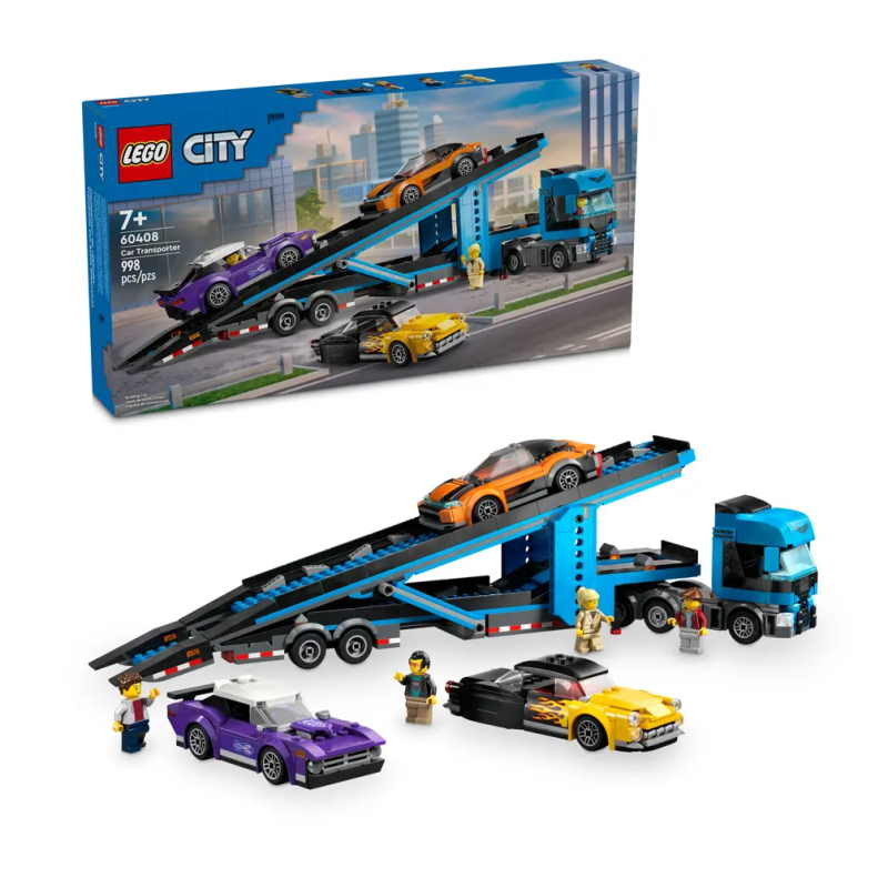 LEGO CITY Car Transporter Truck with Sports Cars Moore Wilson s