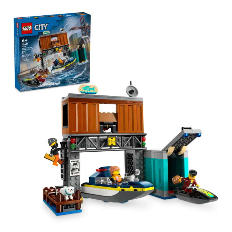 LEGO City Police Speedboat and Crooks Hideout Moore Wilson s