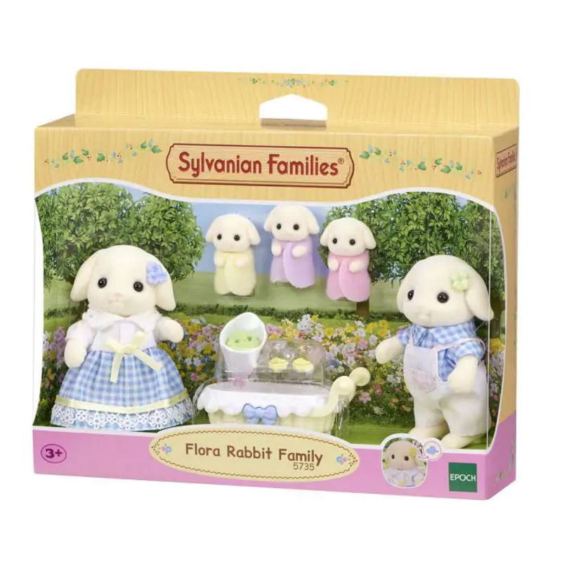 Sylvanian families white rabbit family best sale