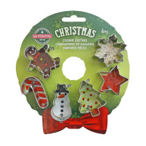 D-Line Christams Mini Wreath Cookie Cutter Set