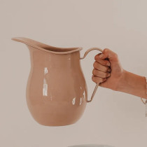 Dishy Enamel Lrg Water Jug Clay Pink
