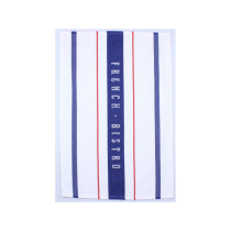 Tea Towel French Bistro Blue/Red