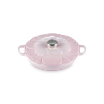 Le Creuset Petal Shallow Casserole Dish Shell Pink