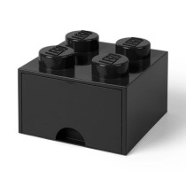 Lego Storage Brick 4 Drawer Black