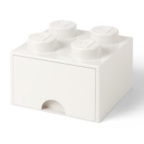 Lego Storage Brick 4 Drawer White
