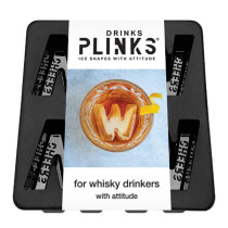 Plinks W for Whiskey Drinkers Ice Tray