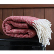 Mount Somers Wool Throw Red