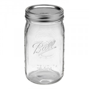 Ball Wide Mouth Quart Glass Preserving Jars
