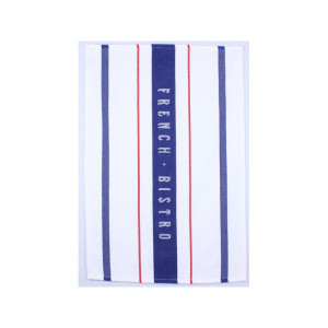 Tea Towel French Bistro Blue/Red
