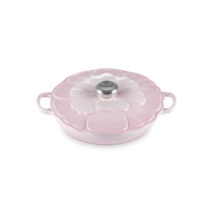 Le Creuset Petal Shallow Casserole Dish Shell Pink