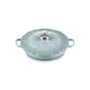 Le Creuset Petal Shallow Casserole Dish Sea Salt