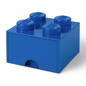 Lego Storage Brick 4 Drawer Blue