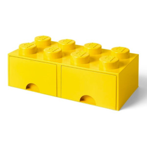 Lego Storage Brick 8 Drawer Yellow