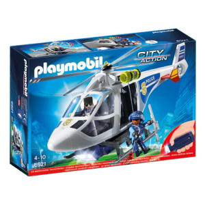 Playmobil Police Helicopter with LED Searchlight