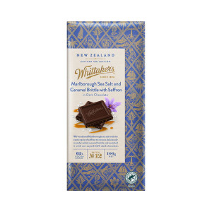 Whittakers Marl Sea Salt and Carmel Brttle with Saffron 100g
