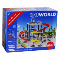 SIKU World City Carpark Structure with Vehicle Lift & Porsche 911 Turbo Cabrio