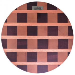 John Conway Round Chequered Chopping Board