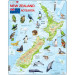 Larsen Puzzle Map of New Zealand