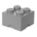 Lego Storage Brick 4 Dark Grey