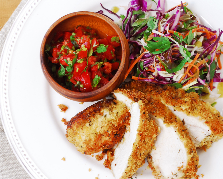Culley’s Crumbed Chicken with Spicy Slaw