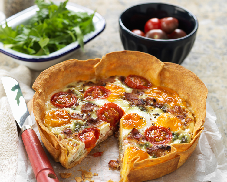 Farrah's Bacon & Egg Quiche