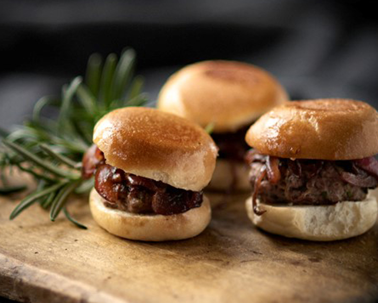 Loaf Mini Burger Sliders with Caramelised Onion Jam