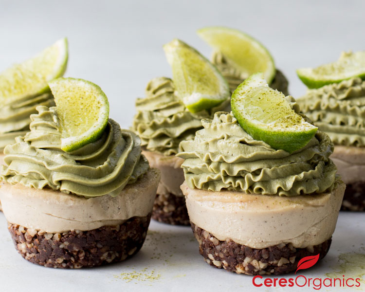 Mini Matcha Cheesecakes