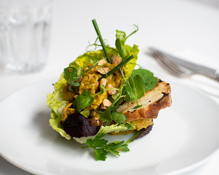 Field & Green's Coronation Chicken with Baby Cos Lettuce and Roasted Almonds