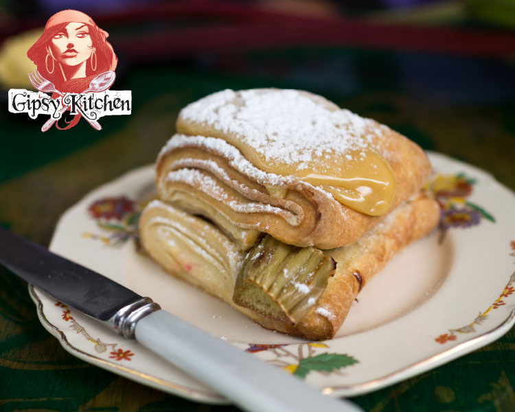 Gipsy Kitchen's Rhubarb Caramel Scones