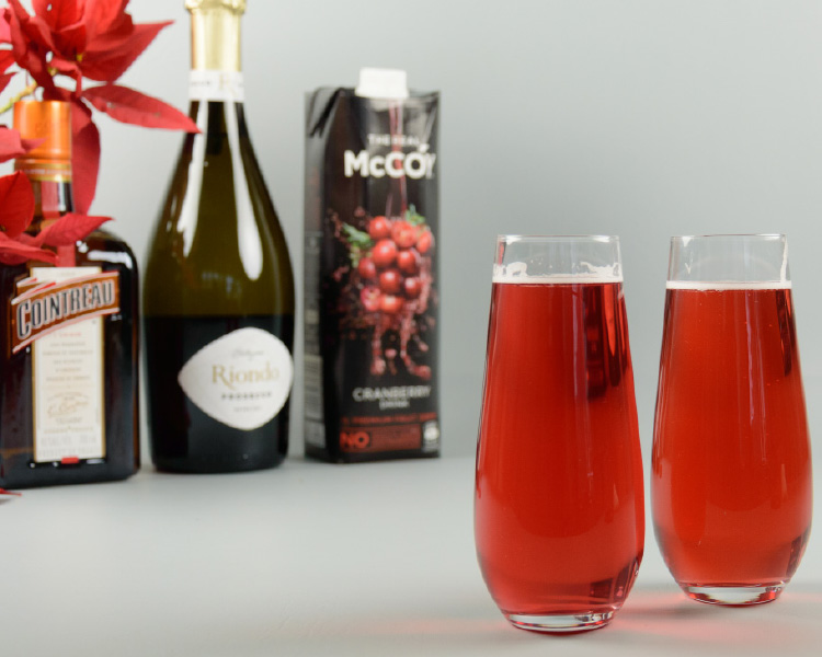 Festive Poinsettia Cocktail