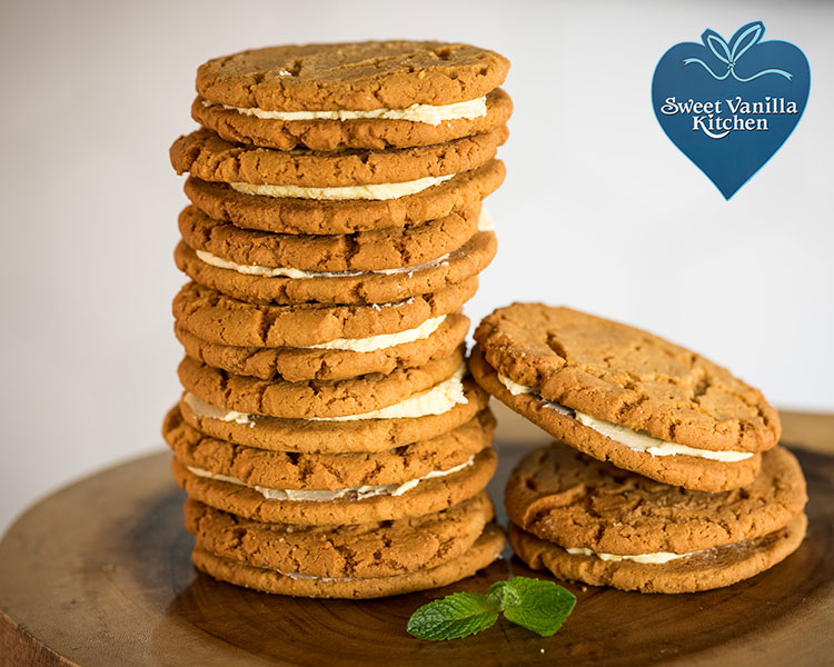 Sweet Vanilla Kitchen's Ginger Custard Creams