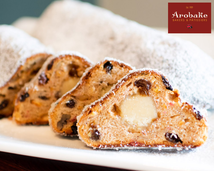 Arobake Weihnachts Stollen with Marzipan