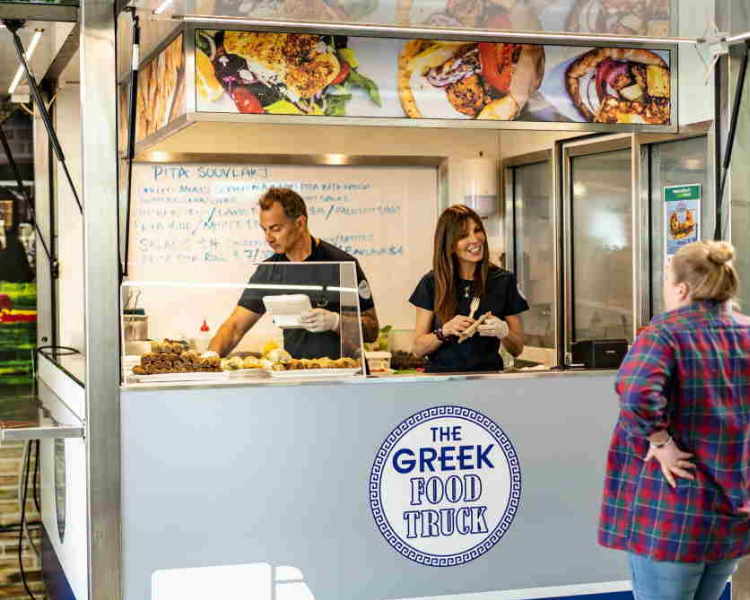 The Greek Food Truck at Moore Wilson's Tory Street