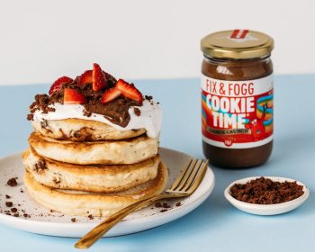 Fix and Fogg Stuffed Cookie Crunch Pancakes
