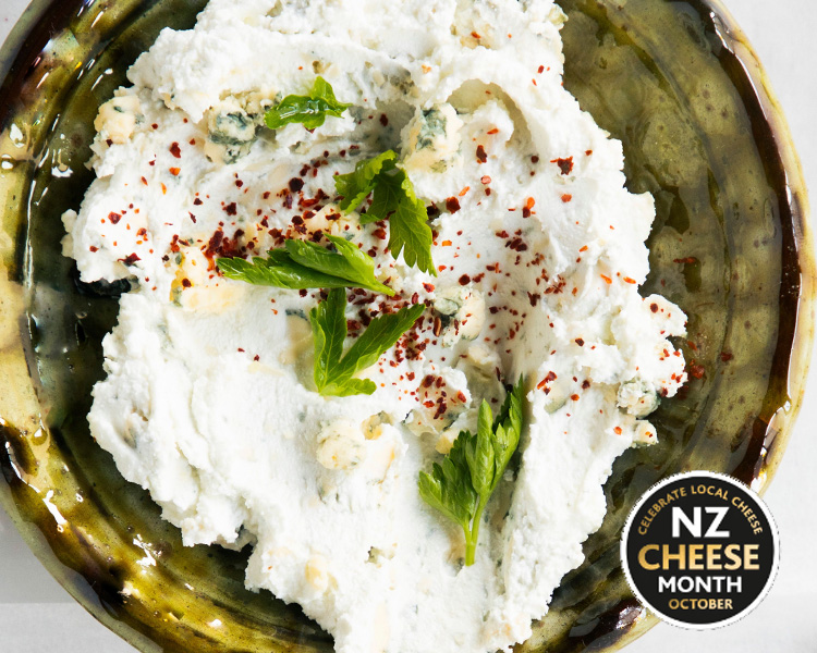 Fresh NZ Cheese and Blue Cheese Dip