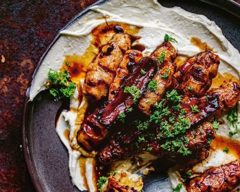 Honey Roasted Yams with Feta Whip